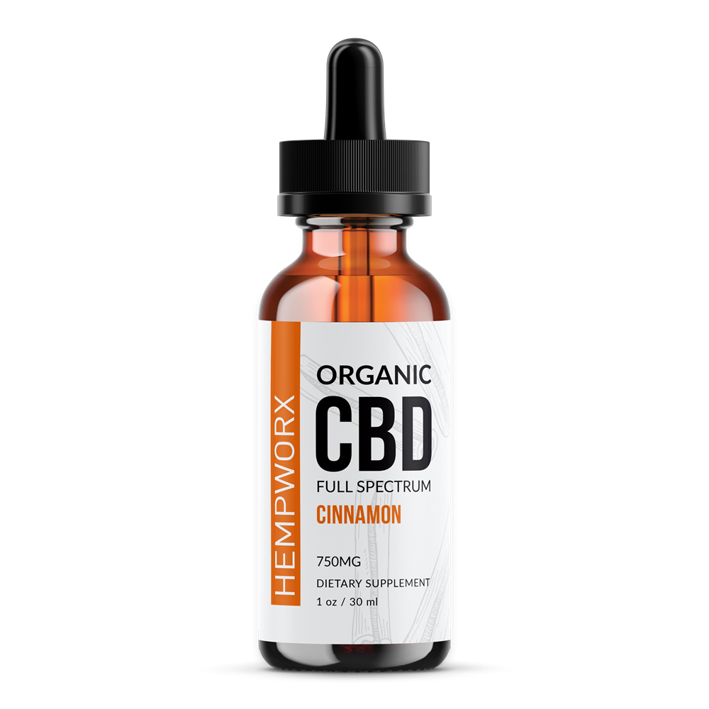Full Spectrum CBD Oil Cinnamon (Organic) — HempWorx product