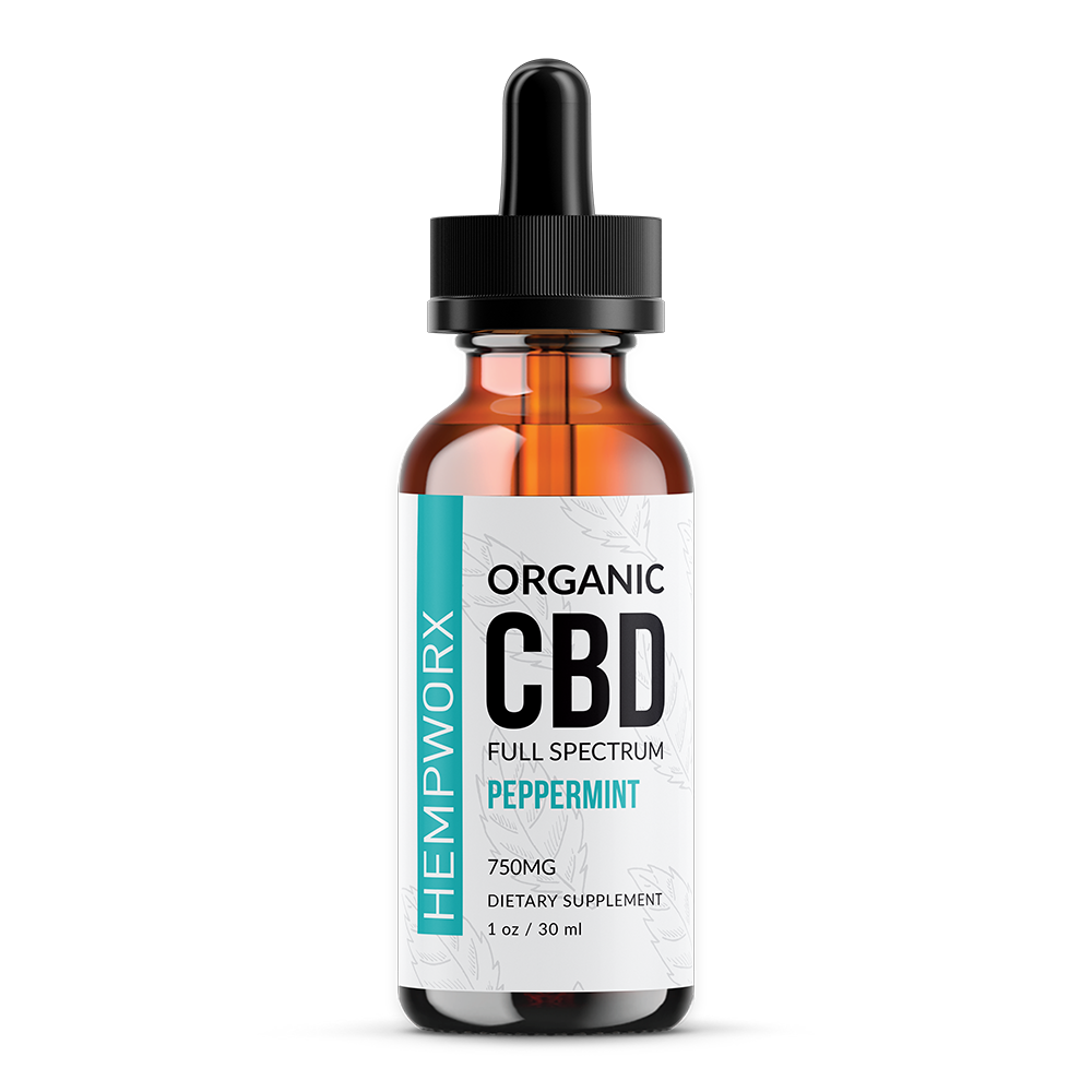 Full Spectrum CBD Oil Peppermint (Organic) — HempWorx product