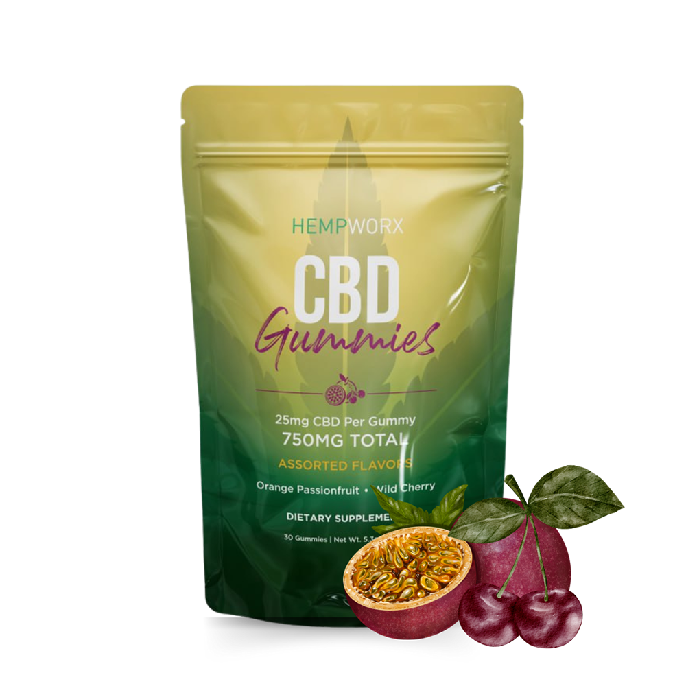 CBD Gummies Assorted Flavors — HempWorx product